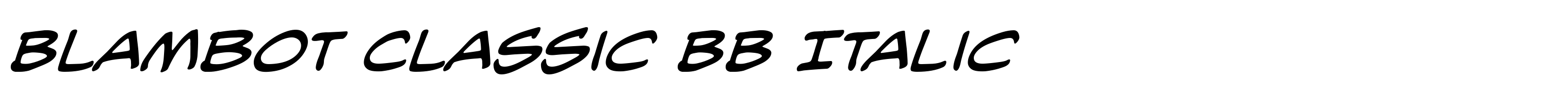 Blambot Classic BB Italic